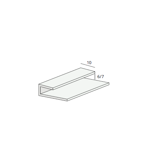 Heering Eind- en omrandingprofielen 6/7 mm Wit (0207)