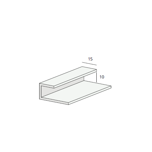 Heering Eind- en omrandingprofielen 10 mm Wit (0219)