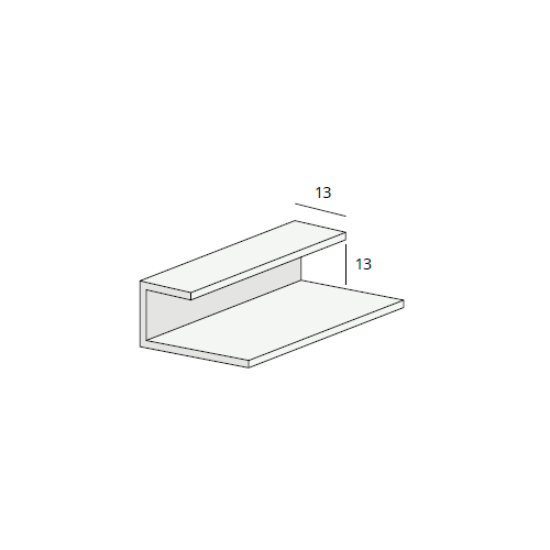 Heering Eind- en omrandingprofielen 13 mm Wit (0231)