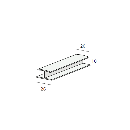 Heering H-verbindprofiel 10 mm (0420)