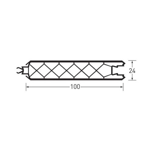 Milin paneelprofielen 100x24 mm (730/731)