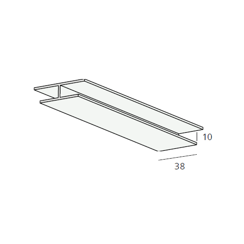 Heering overstekpaneel hulpprofiel verbindingprofiel (0508)