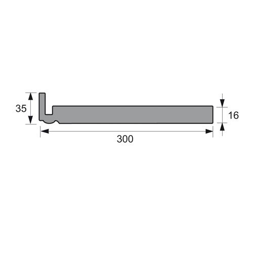 Swish sierdakrandpaneel 300 x 35 mm (1355)