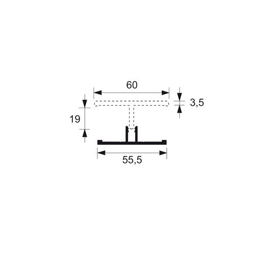 Colorpanel basis koppelprofiel (4095)