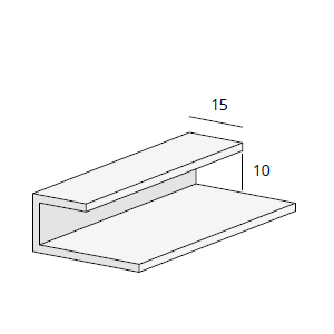 Heering Eind- en omrandingprofielen 10 mm Wit (0219)