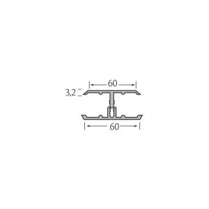 Eurotexx verbindingsprofiel 2-delig