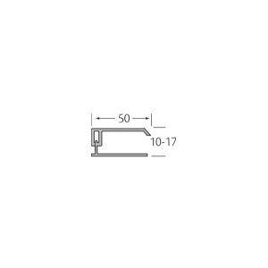 Eindprofiel 2-delig 17mm inwendig