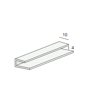 Heering Eind- en omrandingprofiel 4 mm (7621)