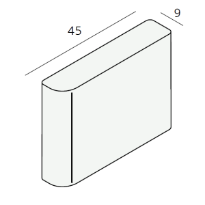 Afwerkprofiel 45x9 mm (2147)