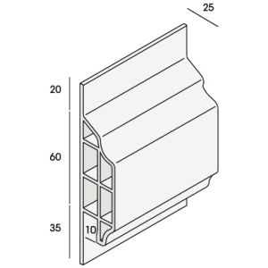 Keralit trim/kraal sierlijst 10 mm (2850)