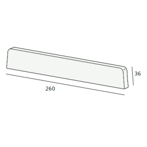 Lignodur kunststof eindkap 260 mm (7231)