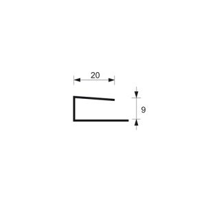 Swish aansluitprofiel 9 mm inwendig (0067)