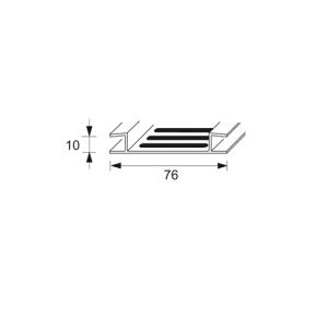 Swish ventilatieprofiel 76 mm (0096)