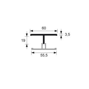 Novicell koppelprofiel 18 mm (4016)