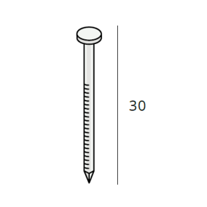 RVS draadnagels 30mm (2196)