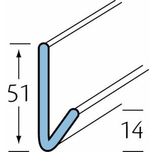 Zierer startprofiel 51 x 14 x 1 mm gevelbekleding